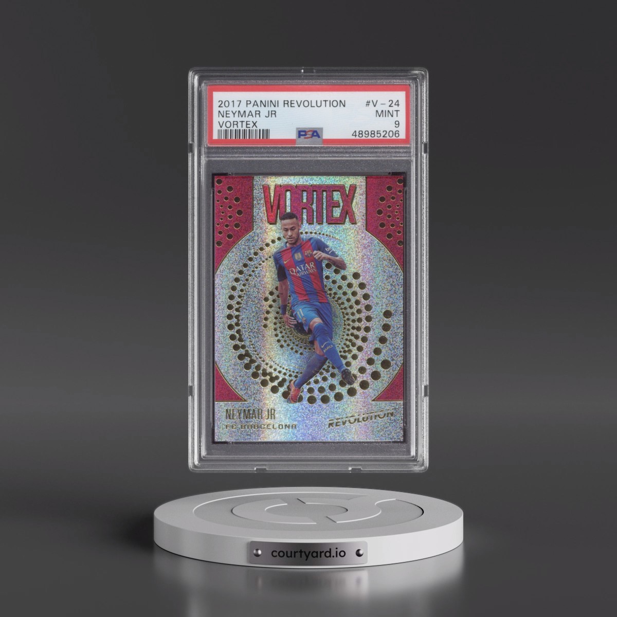 2017 Panini Revolution Vortex #V-24 Neymar Jr (PSA 9 MINT)