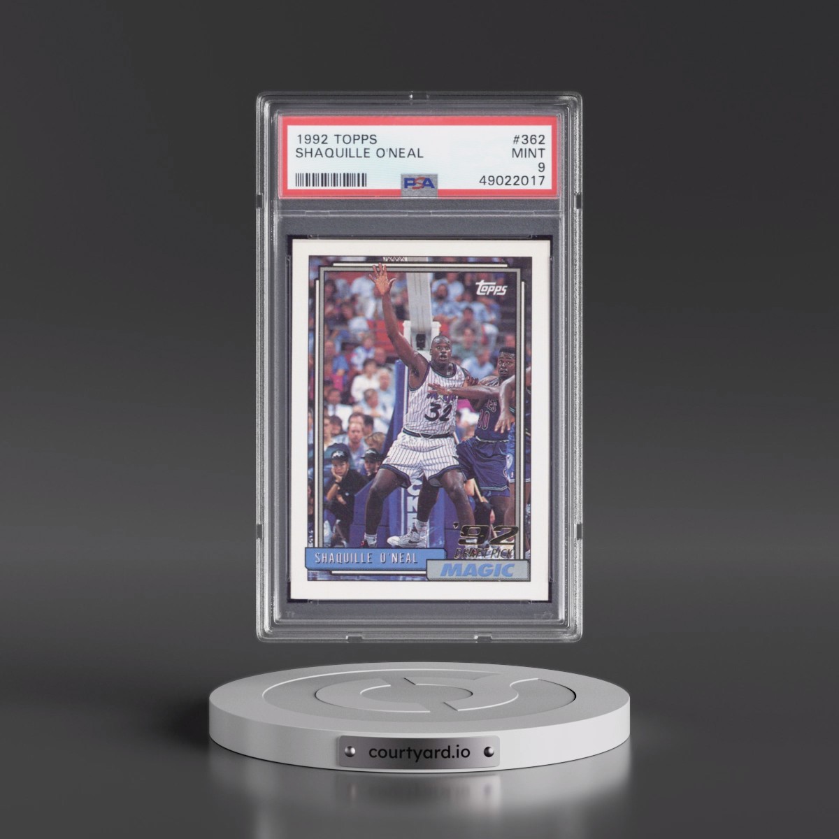 1992 Topps #362 Shaquille O'Neal (PSA 9 MINT)