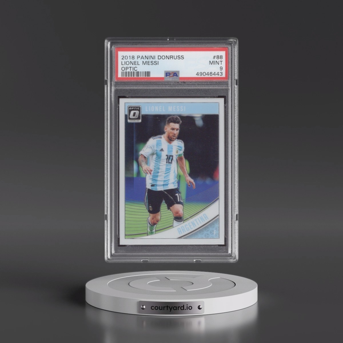 2018 Panini Donruss #88 Lionel Messi - Optic (PSA 9 MINT)