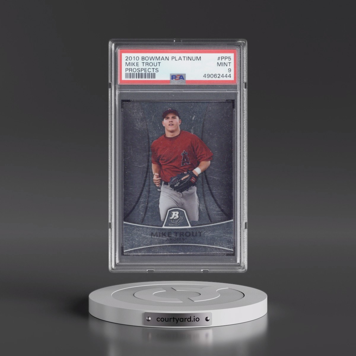 2010 Bowman Platinum Prospects #PP5 Mike Trout (PSA 9 MINT)