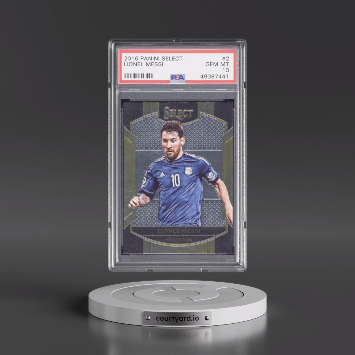 2016 Panini Select Lionel Messi #2 PSA 10