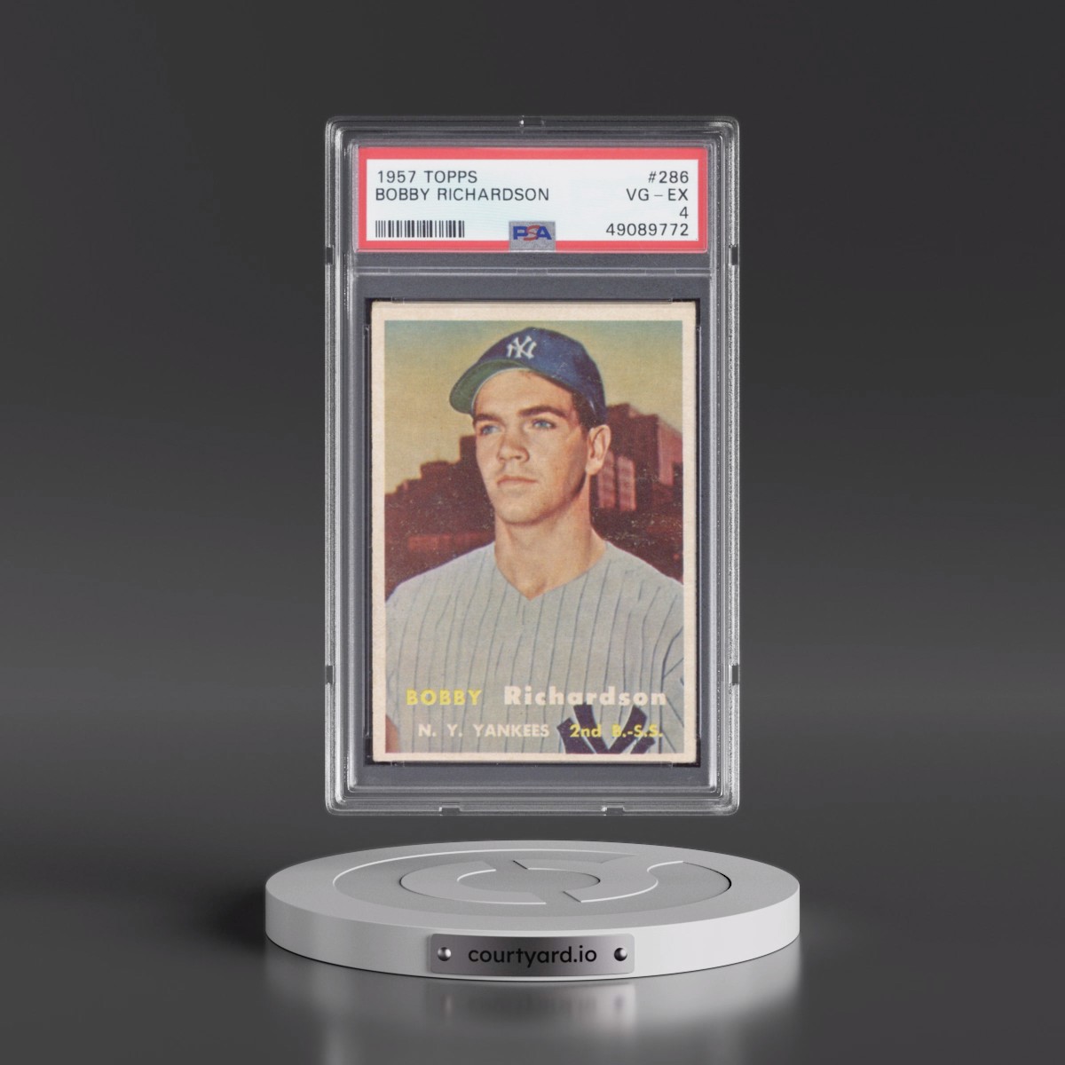 1957 Topps #286 Bobby Richardson (PSA 4 VG-EX)