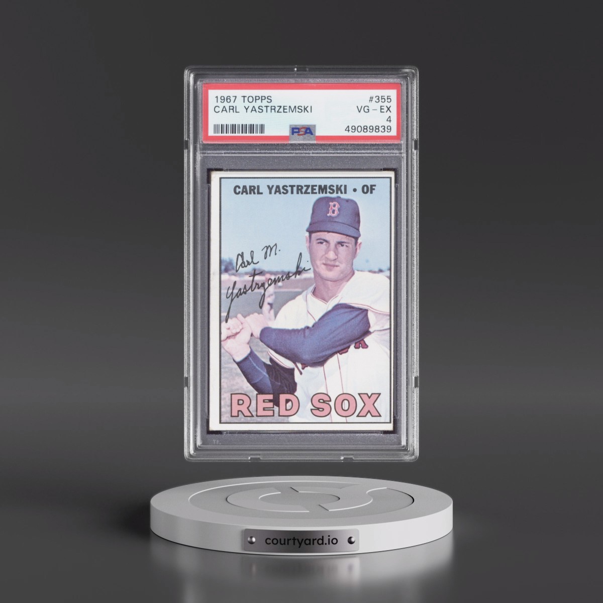 1967 Topps #355 Carl Yastrzemski (PSA 4 VG-EX)