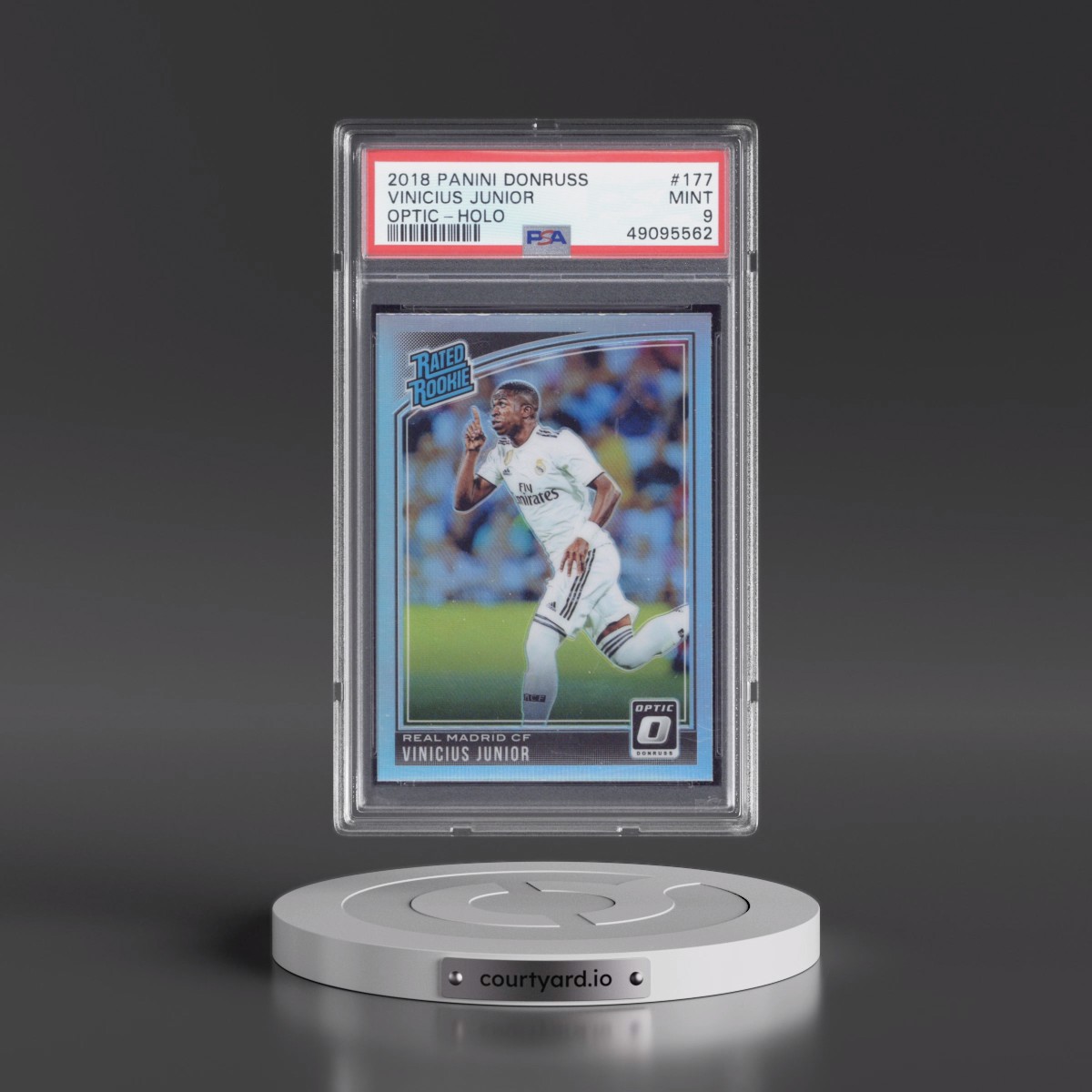 2018 Panini Donruss #177 Vinicius Junior - Optic-Holo (PSA 9 MINT)
