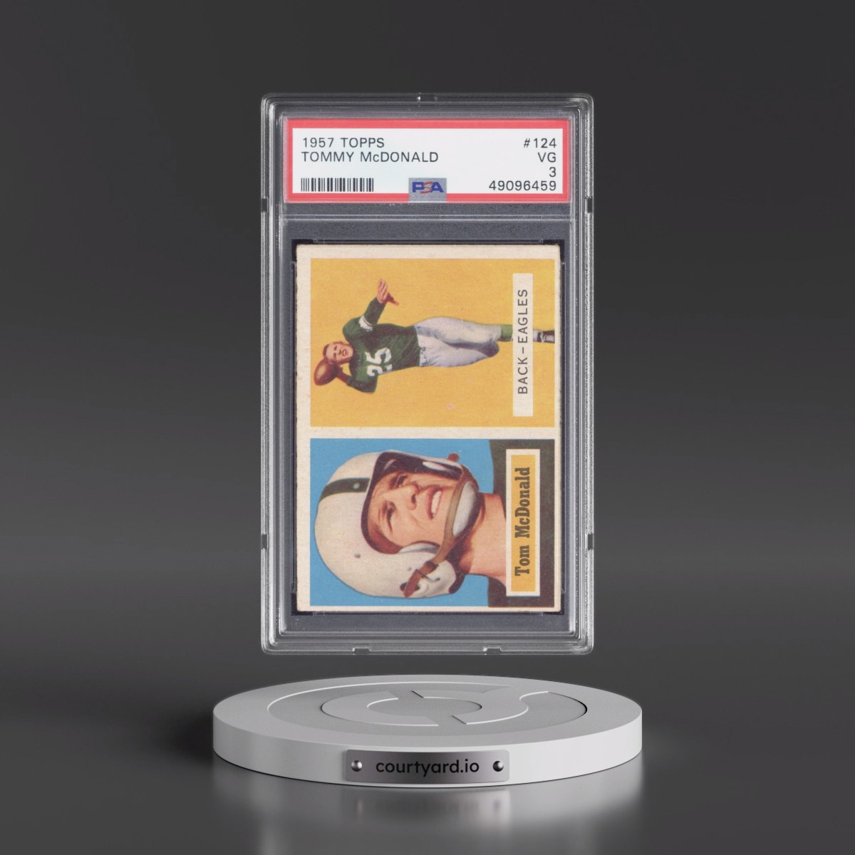 1957 Topps #124 Tommy McDonald (PSA 3 VG)