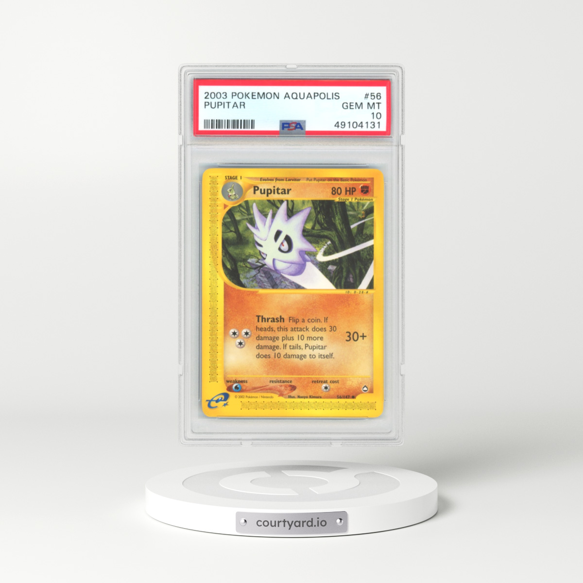 2003 Aquapolis #56 Pupitar (PSA 10 GEM MINT)