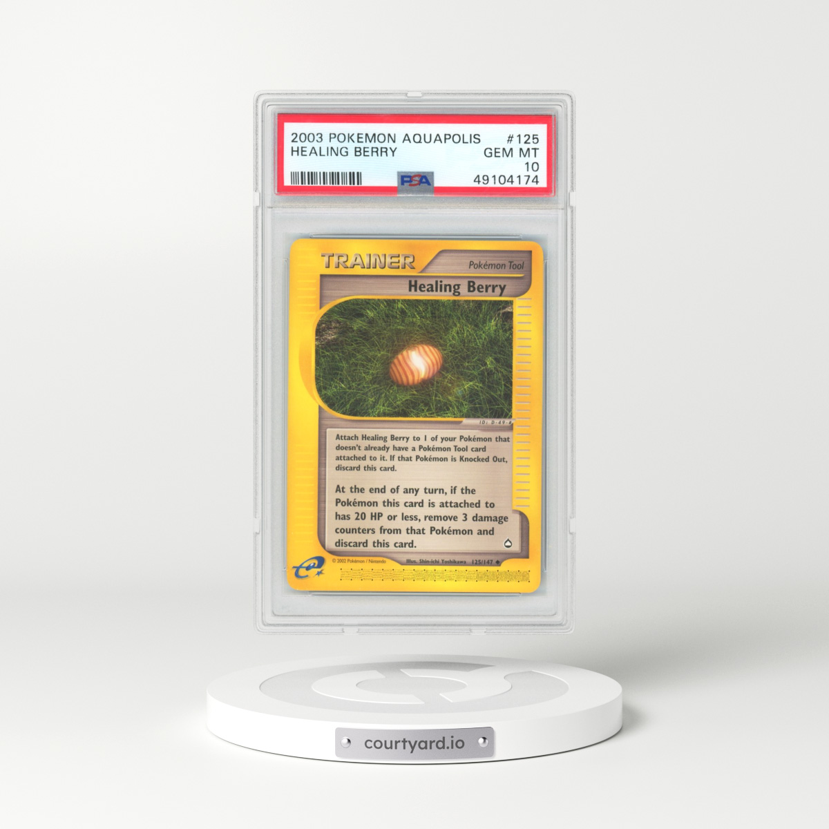 2003 Pokémon Aquapolis #125 Healing Berry (PSA 10 GEM MINT)