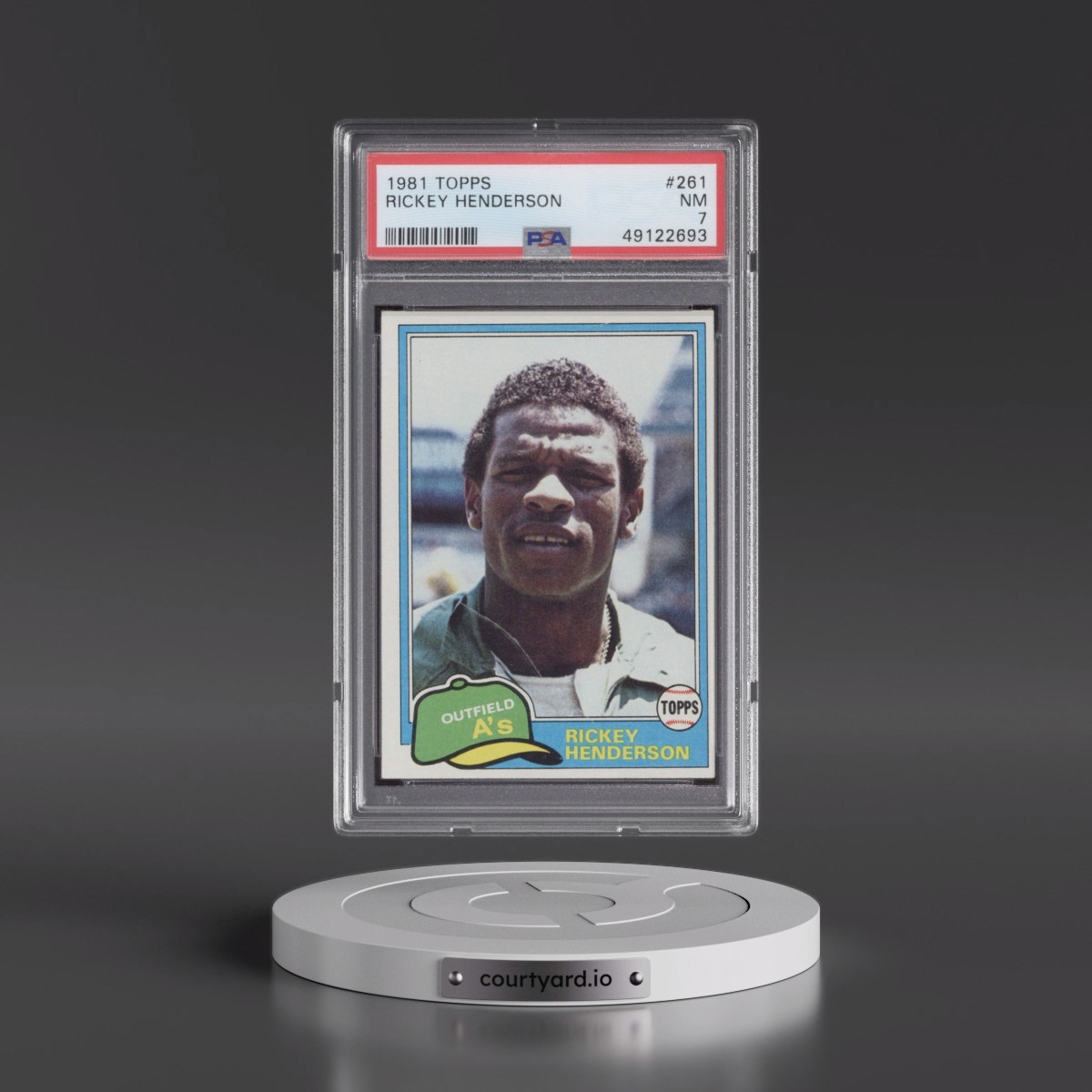 1981 Topps #261 Rickey Henderson (PSA 7 NM)