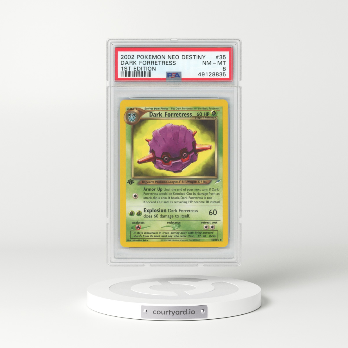 2002 Neo Destiny #35 Dark Forretress - 1st Edition (PSA 8 NM-MT)