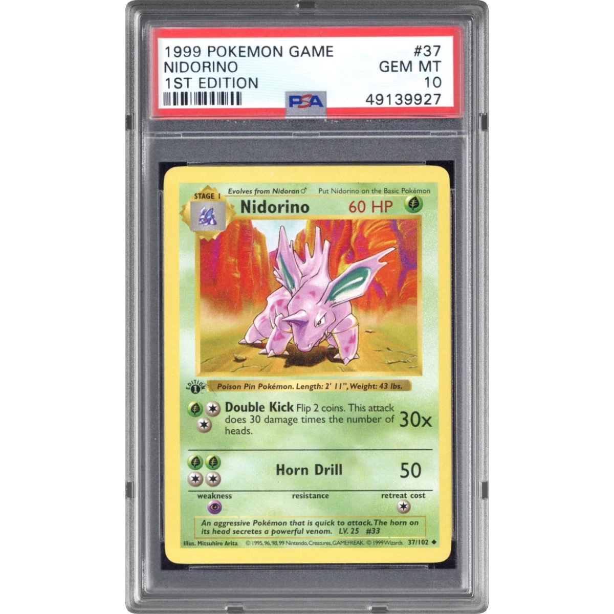 Nidorino card artwork