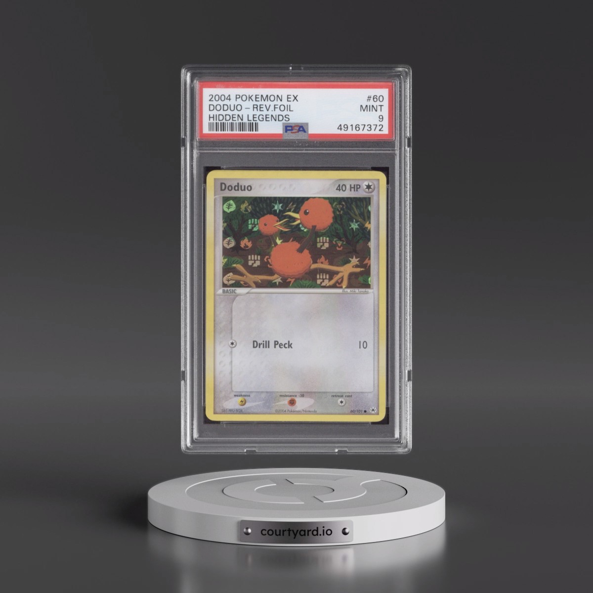 2004 Pokémon EX Hidden Legends #60 Doduo - Reverse Foil (PSA 9 MINT)