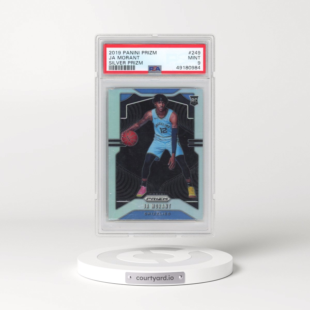 2019 Panini Prizm #249 Ja Morant - Silver Prizm (PSA 9 MINT)