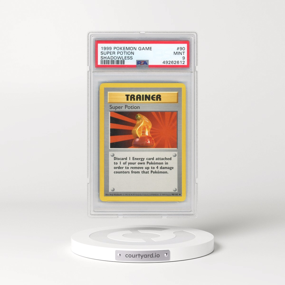 1999 Pokémon Game #90 Super Potion - Shadowless (PSA 9 MINT)