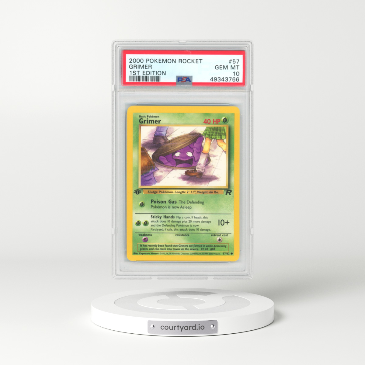 2000 Team Rocket #57 Grimer (PSA 10 GEM MINT)