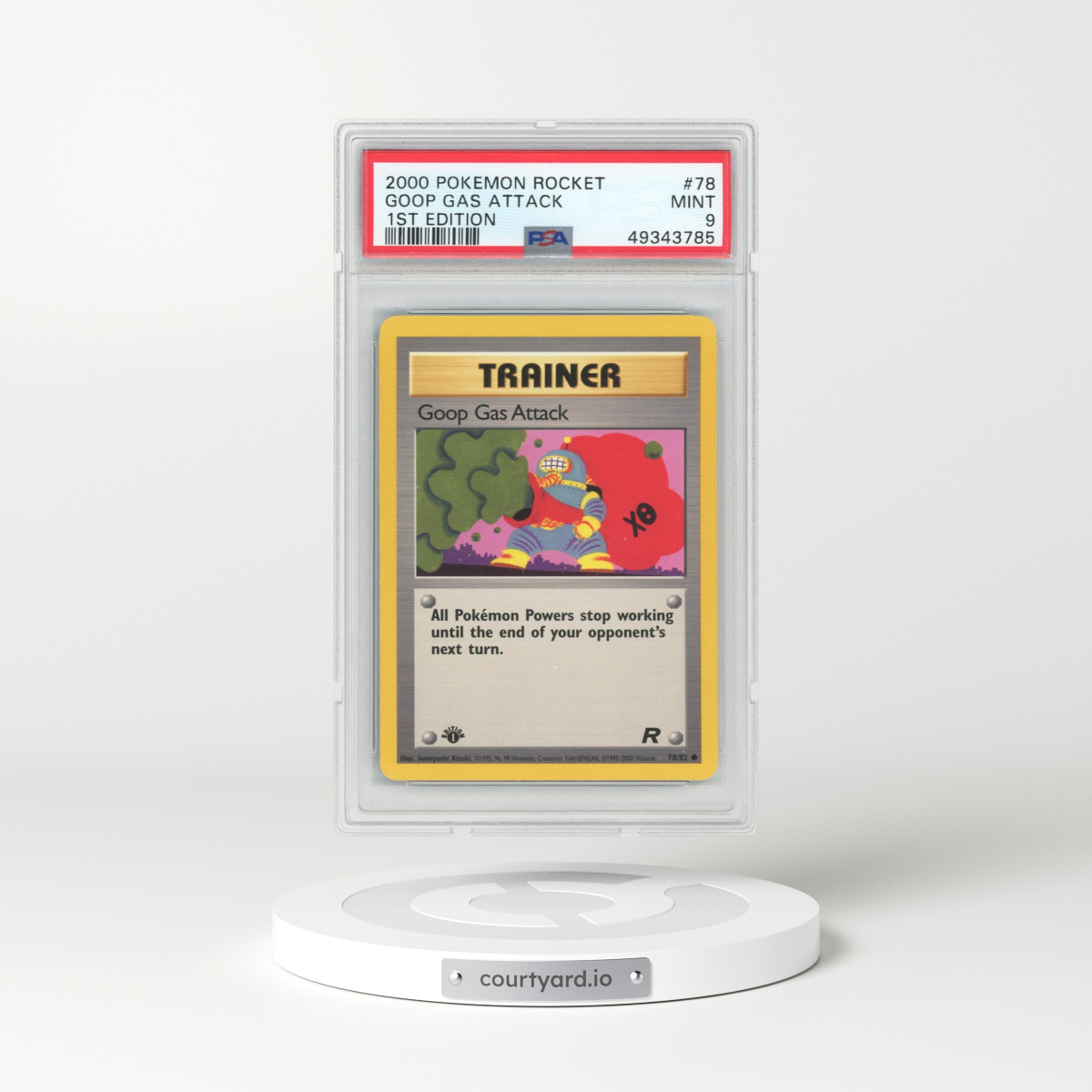 2000 Team Rocket #78 Goop Gas Attack - 1st Edition (PSA 9 MINT)