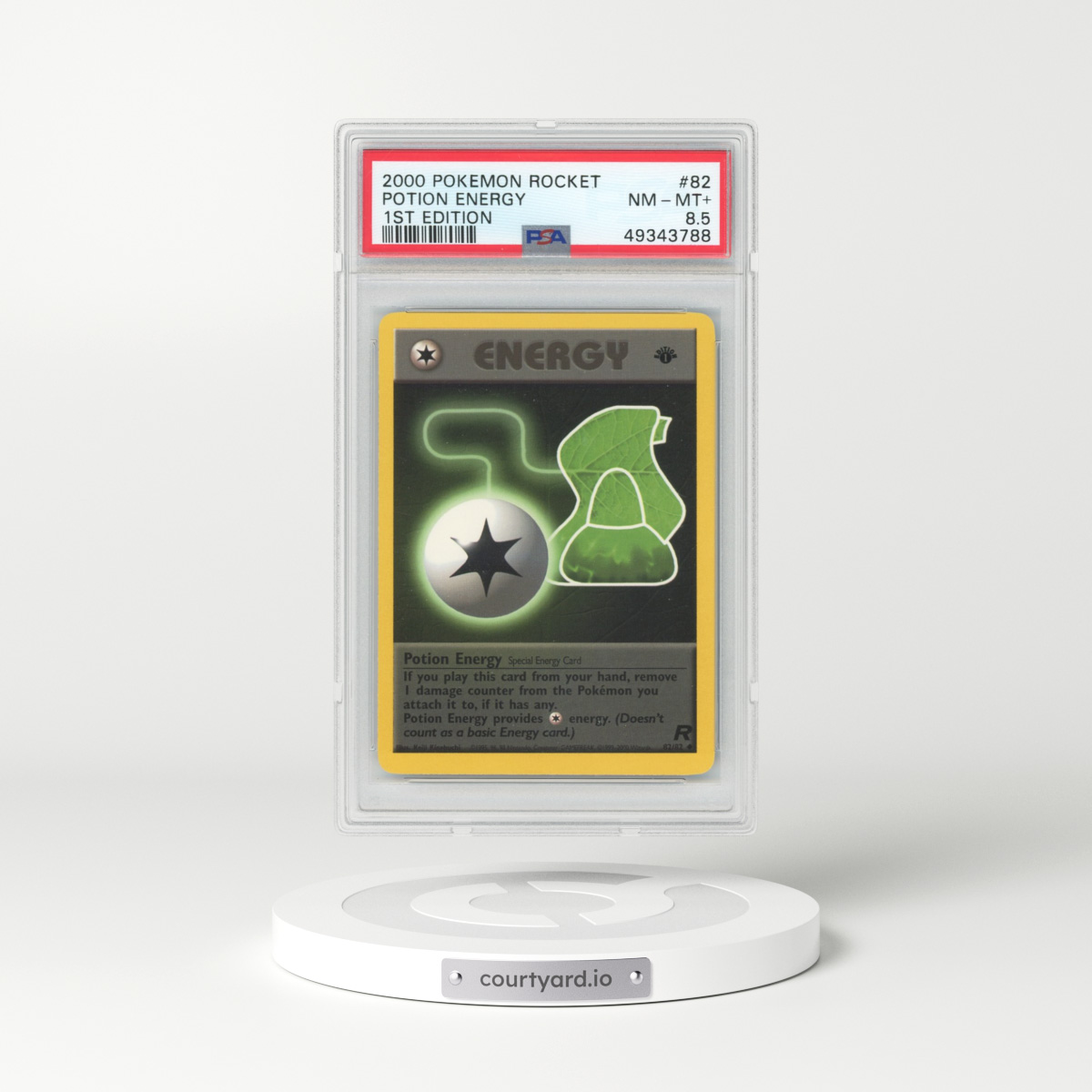 2000 Team Rocket #82 Potion Energy - 1st Edition (PSA 8.5 NM-MT+)