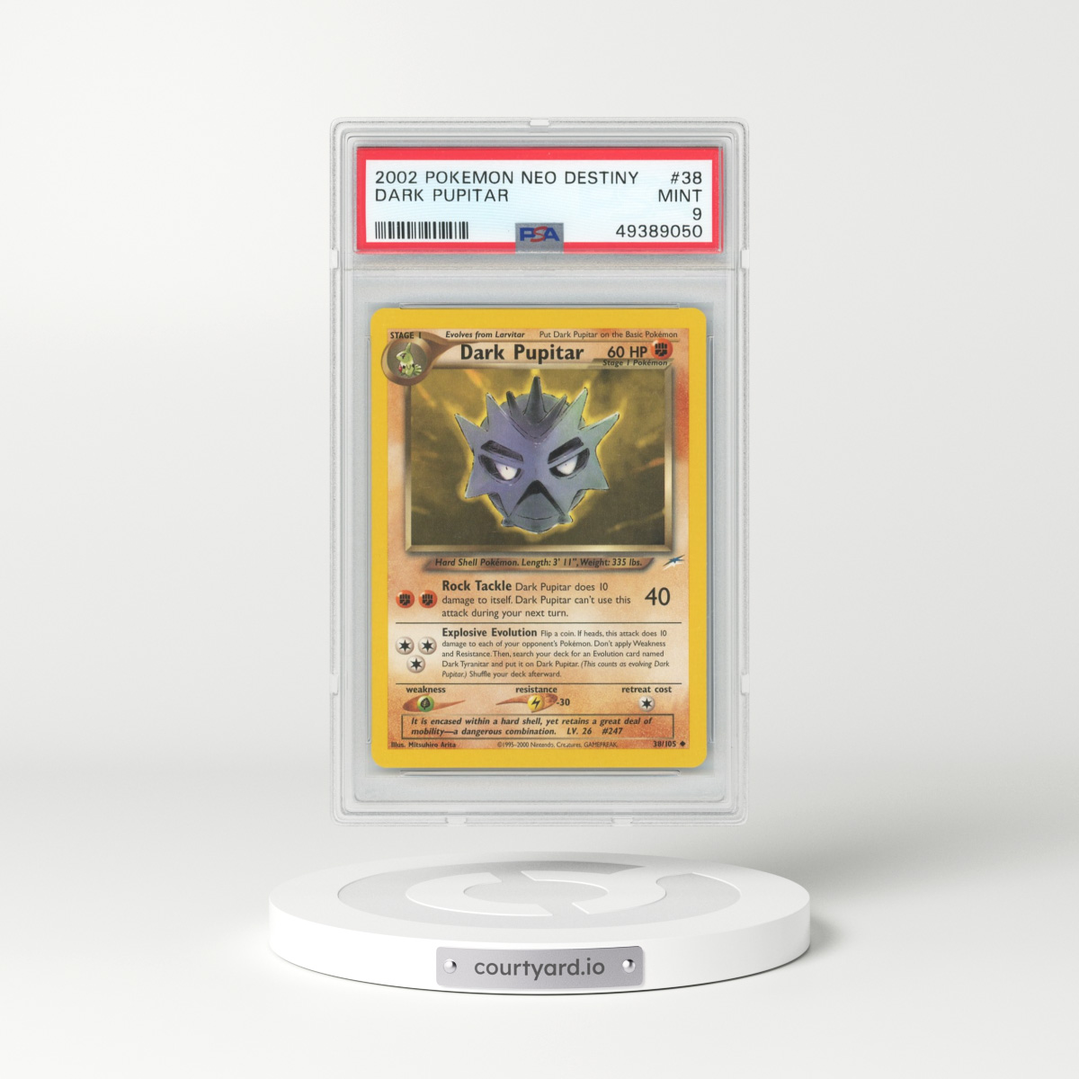2002 Neo Destiny #38 Dark Pupitar (PSA 9 MINT)