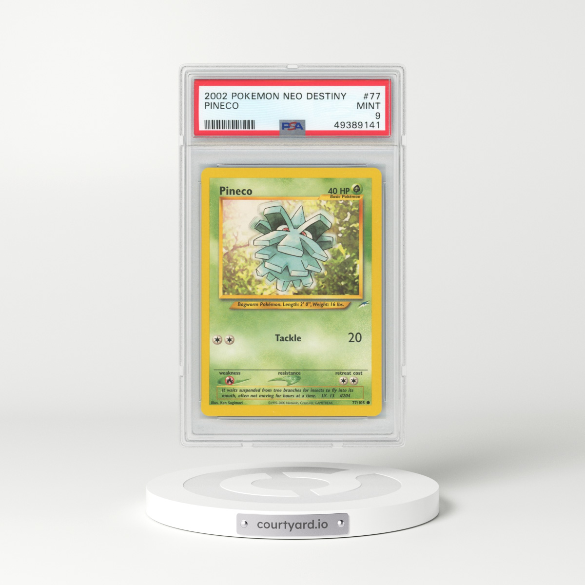 2002 Neo Destiny #77 Pineco (PSA 9 MINT)