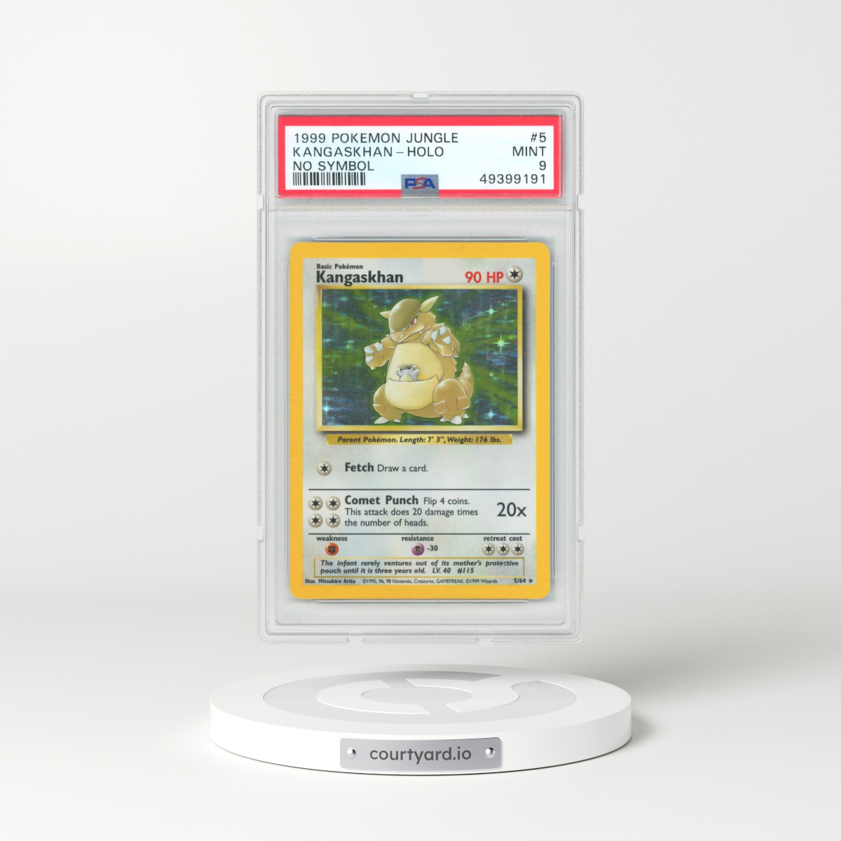 1999 Jungle #3 Kangaskhan - Holo No Symbol (PSA 9 MINT)