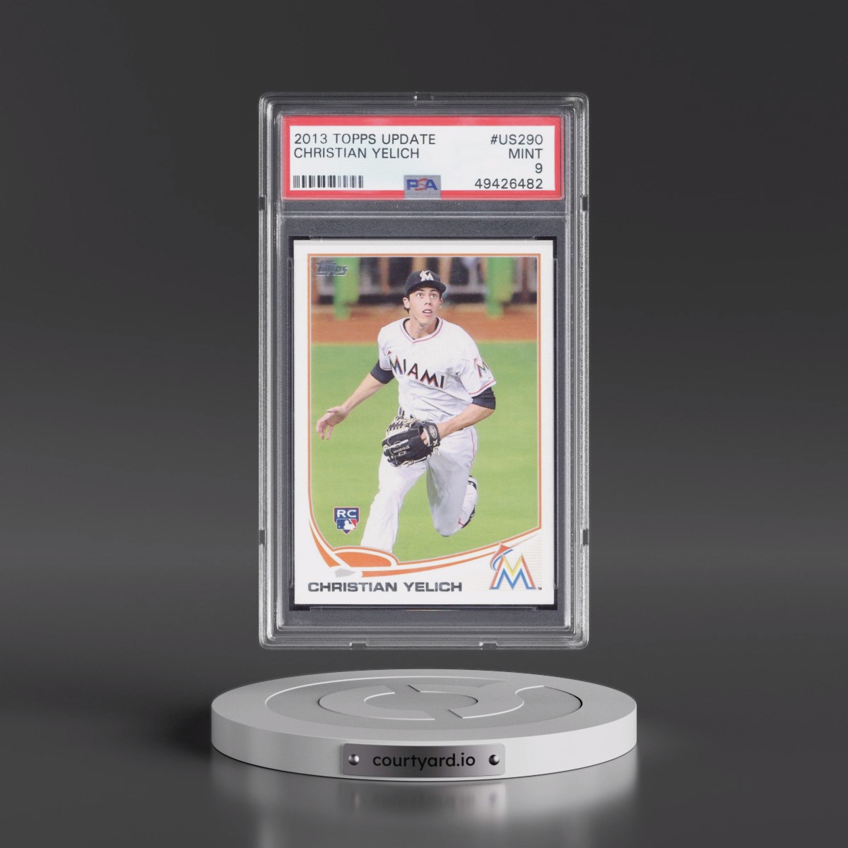 2013 Topps Update #US290 Christian Yelich (PSA 9 MINT)