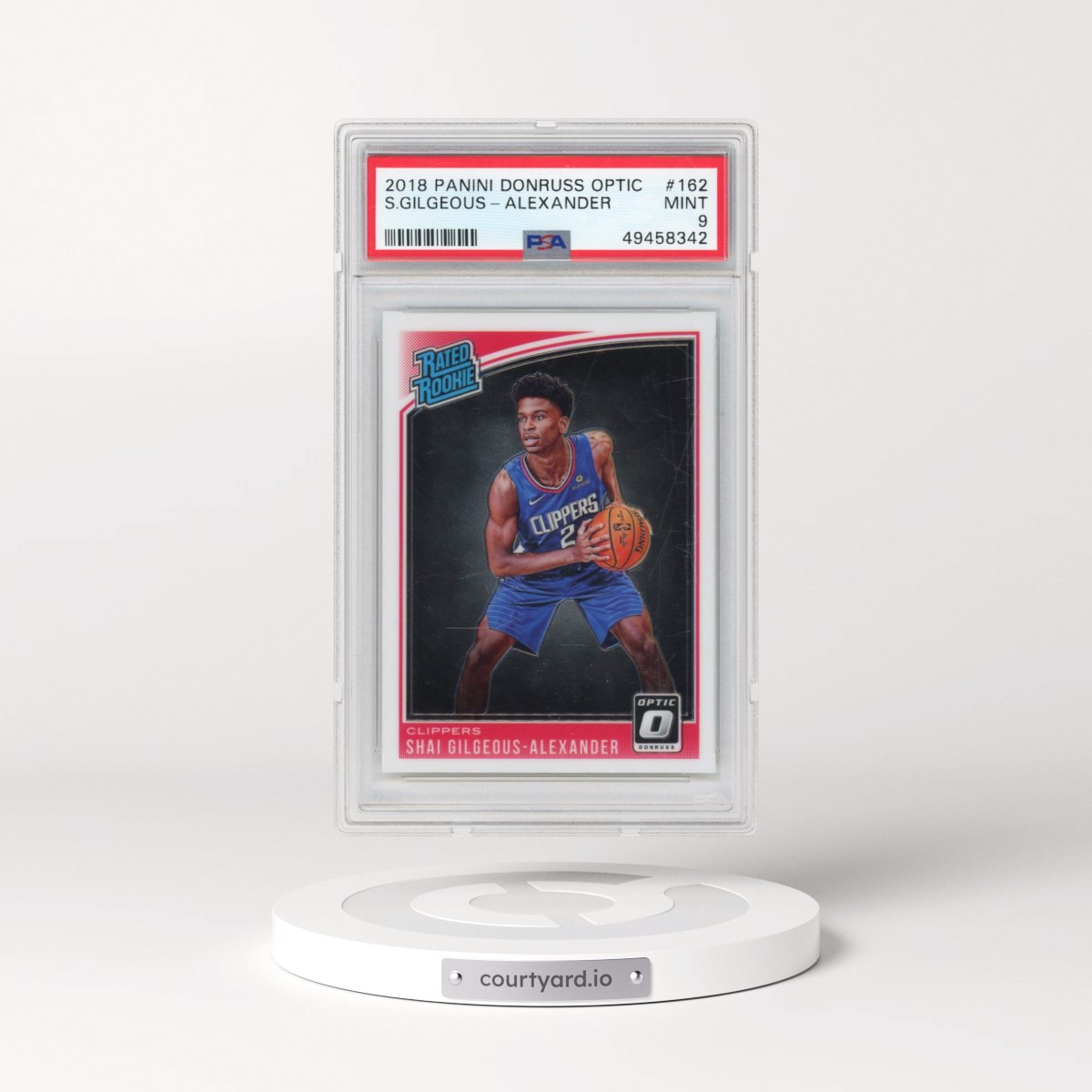 2018 Panini Donruss Optic #162 Shai Gilgeous-Alexander (PSA 9 MINT)