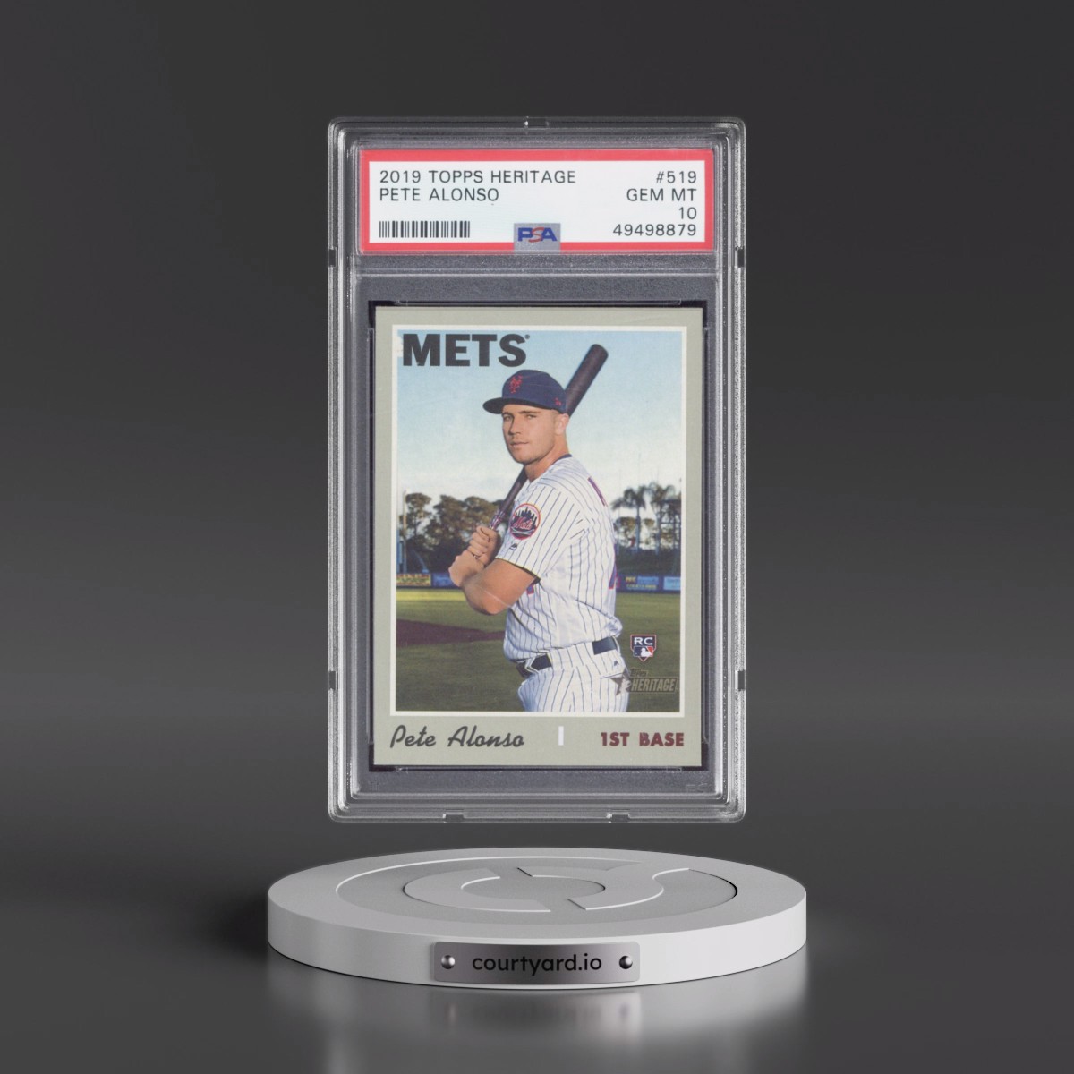2019 Topps Heritage #519 Pete Alonso (PSA 10 GEM MINT)