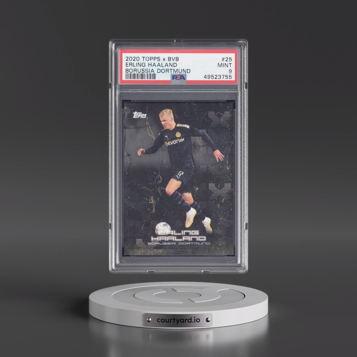 2020 Topps X Bvb Borussia Dortmund #25 Erling Haaland (PSA 9 MINT)