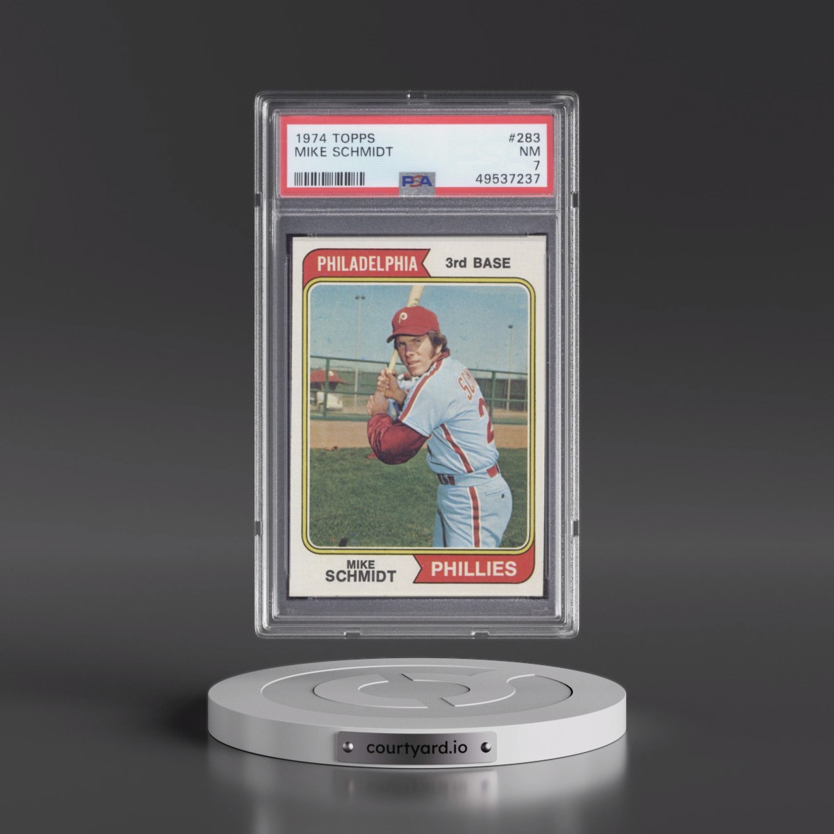 1974 Topps #283 Mike Schmidt (PSA 7 NM)