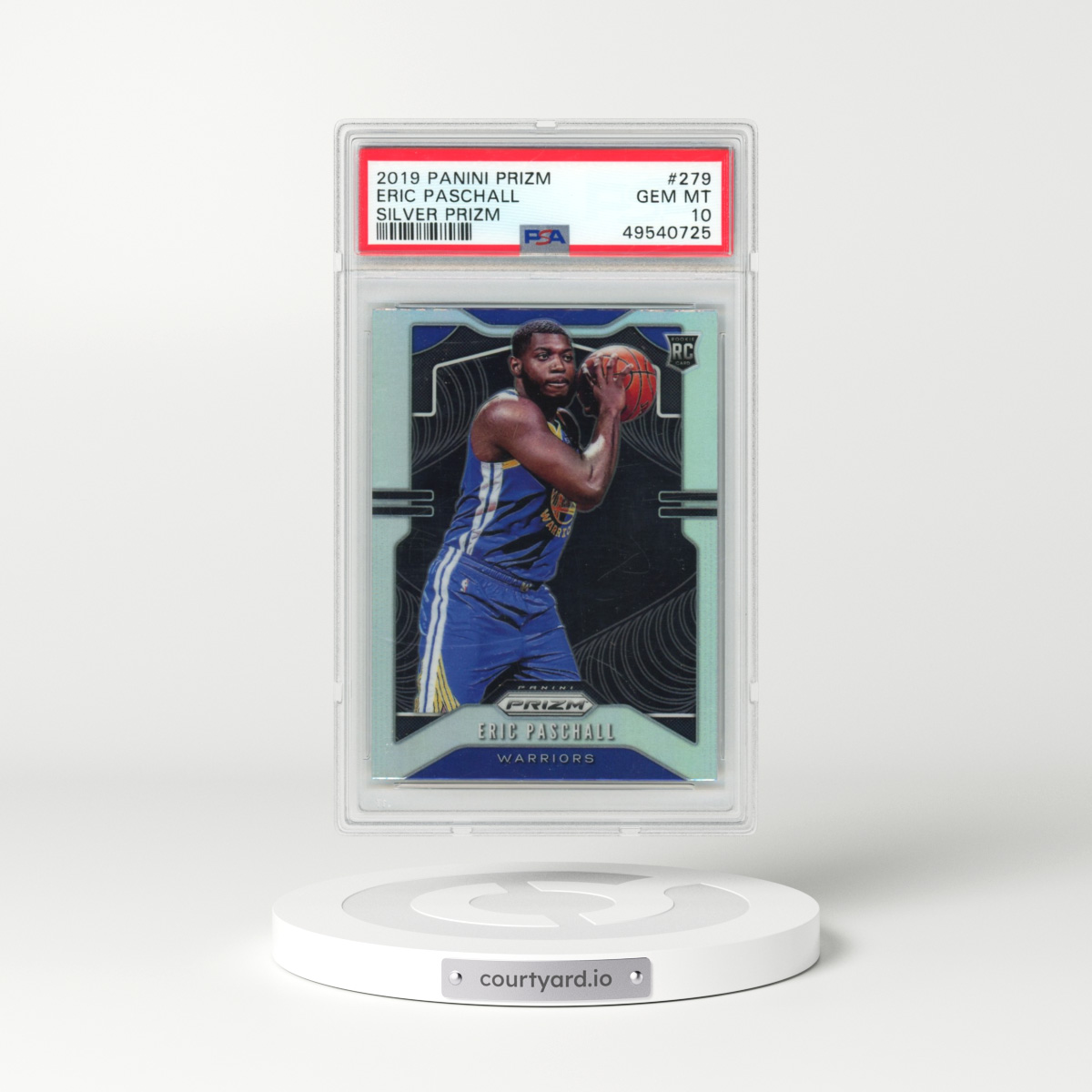 2019 Panini Prizm #279 Eric Paschall - Silver Prizm (PSA 10 GEM MINT)