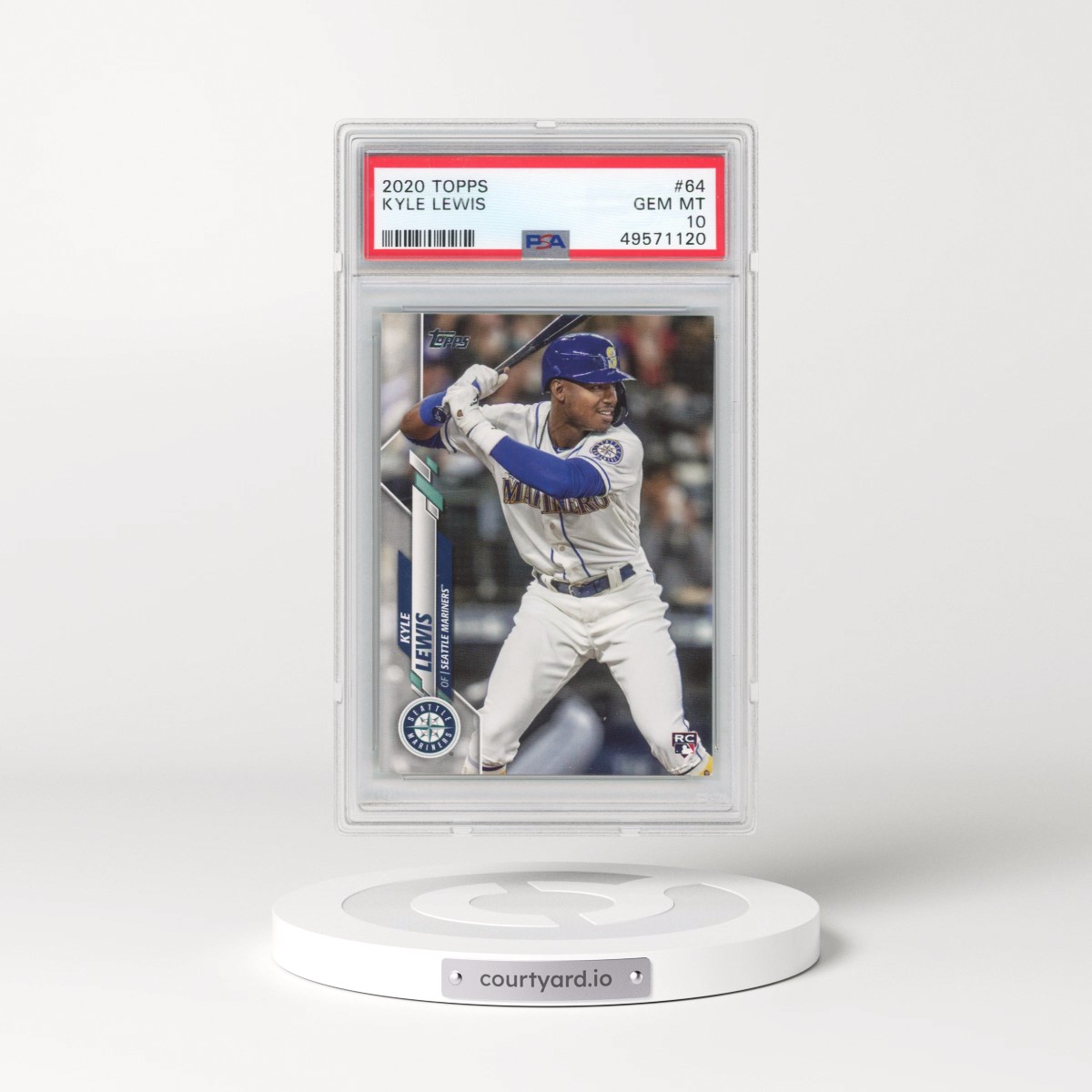 2020 Topps #64 Kyle Lewis (PSA 10 GEM MINT)