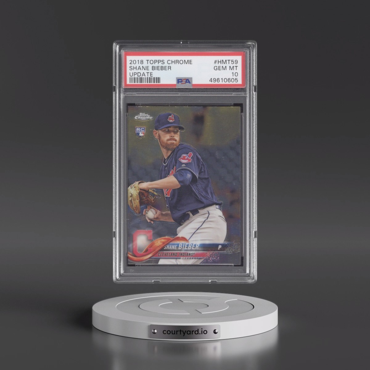 2018 Topps Chrome Update #HMT59 Shane Bieber (PSA 10 GEM MINT)