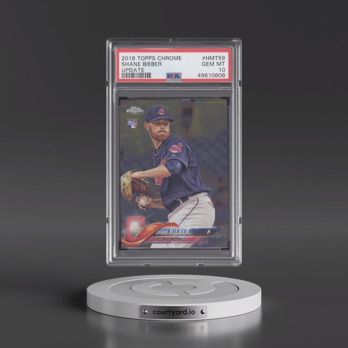 2018 Topps Chrome Update #HMT59 Shane Bieber (PSA 10 GEM MINT)