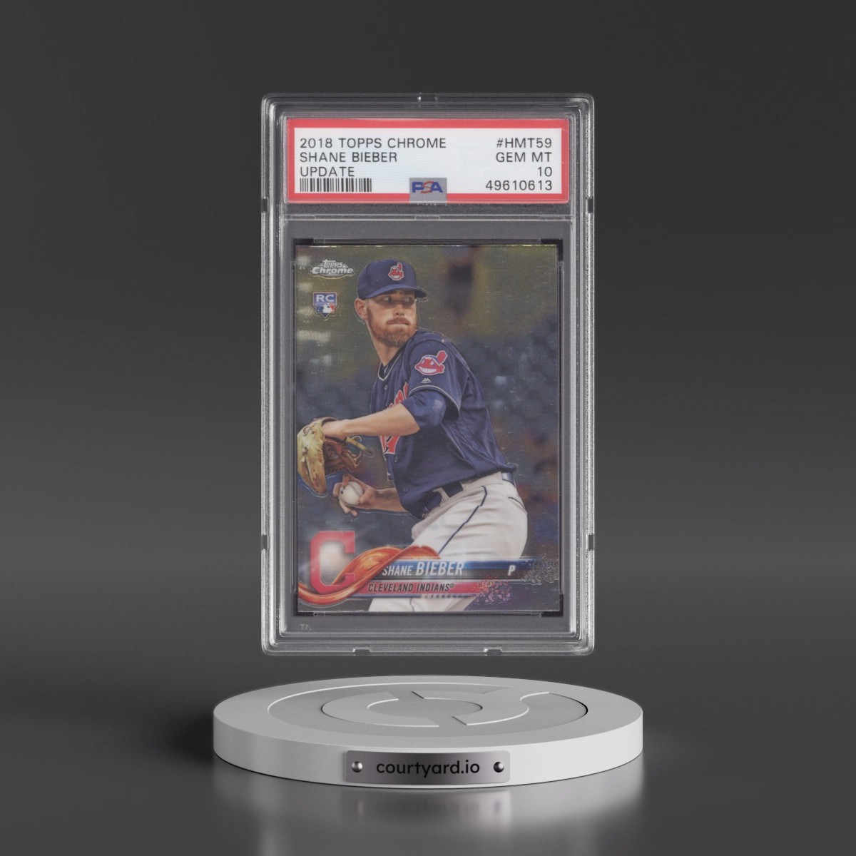 2018 Topps Chrome Update #HMT59 Shane Bieber (PSA 10 GEM MINT)