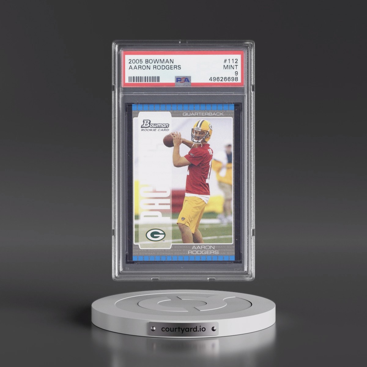 2005 Bowman Aaron Rodgers #112 PSA 9