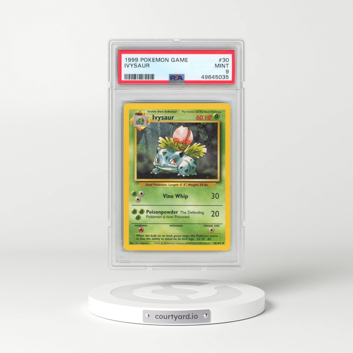 1999 Pokémon Game #30 Ivysaur (PSA 9 MINT)