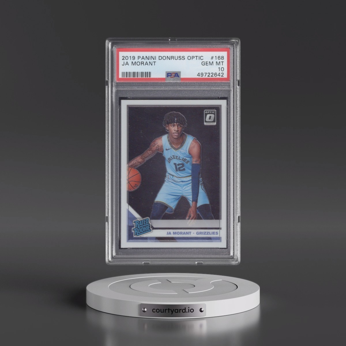 2019 Panini Donruss Optic #168 Ja Morant (PSA 10 GEM MINT)