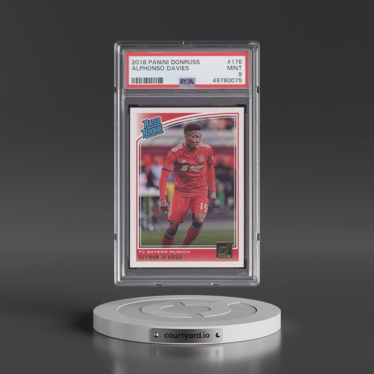 2018 Panini Donruss #176 Alphonso Davies (PSA 9 MINT)