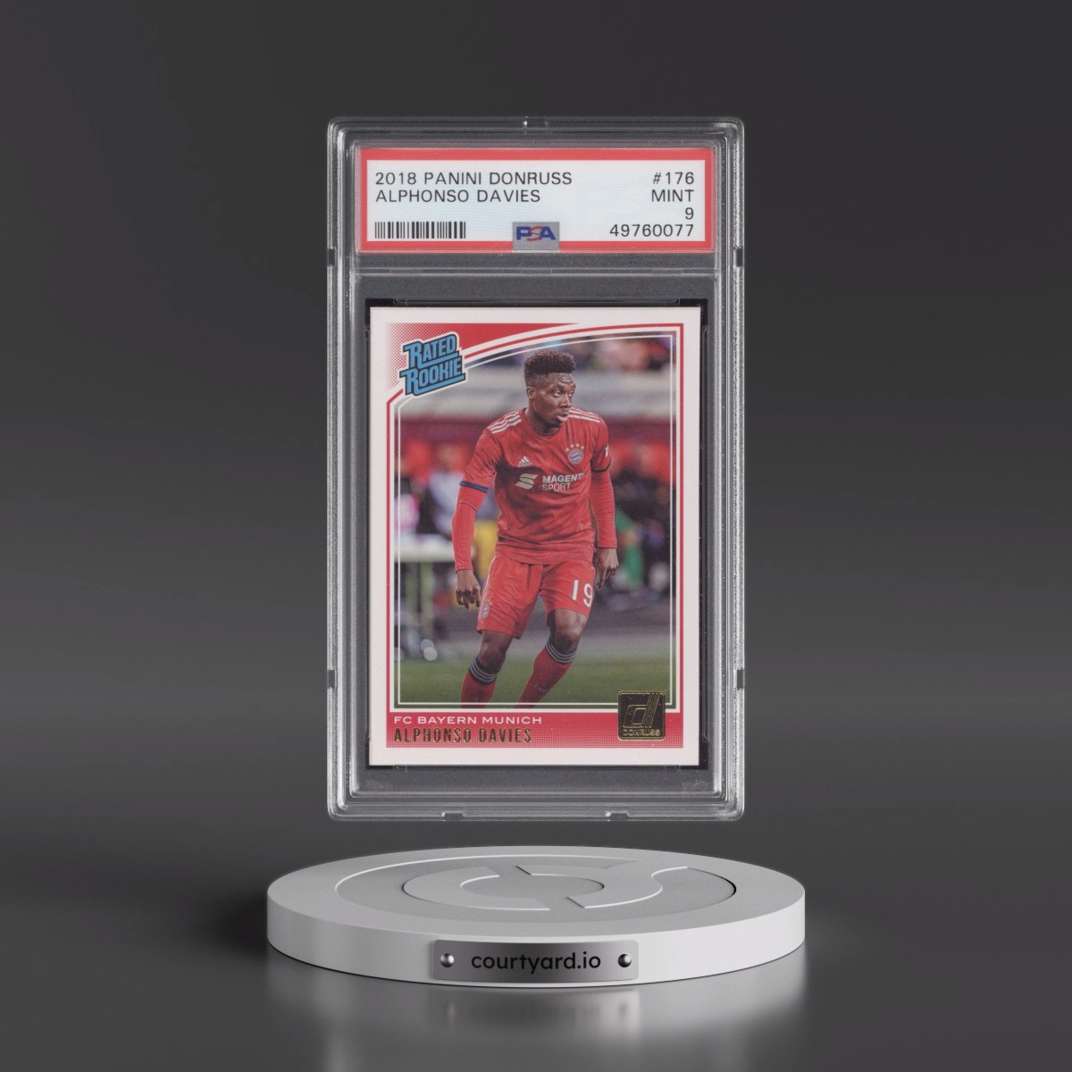 2018 Panini Donruss #176 Alphonso Davies (PSA 9 MINT)
