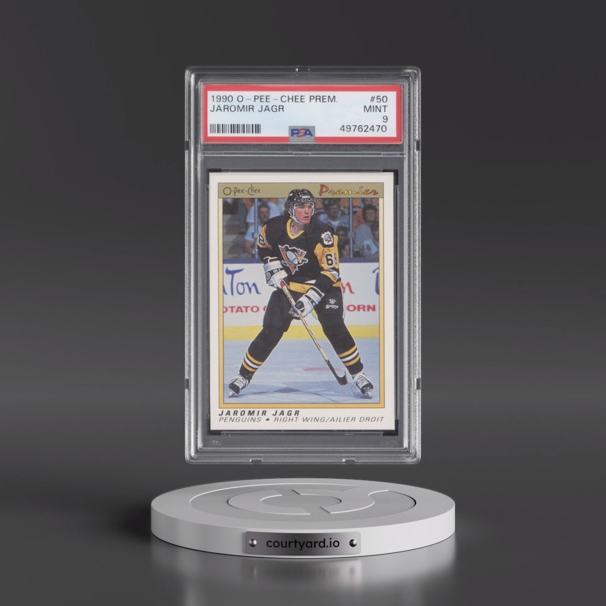 1990 O-Pee-Chee Premier #50 Jaromir Jagr (PSA 9 MINT)