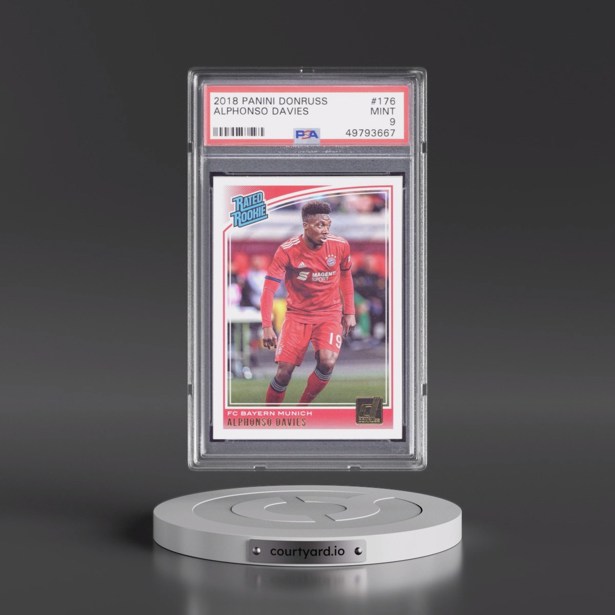 2018 Panini Donruss #176 Alphonso Davies (PSA 9 MINT)