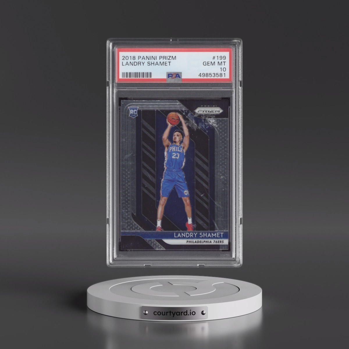 2018 Panini Prizm #199 Landry Shamet (PSA 10 GEM MINT)
