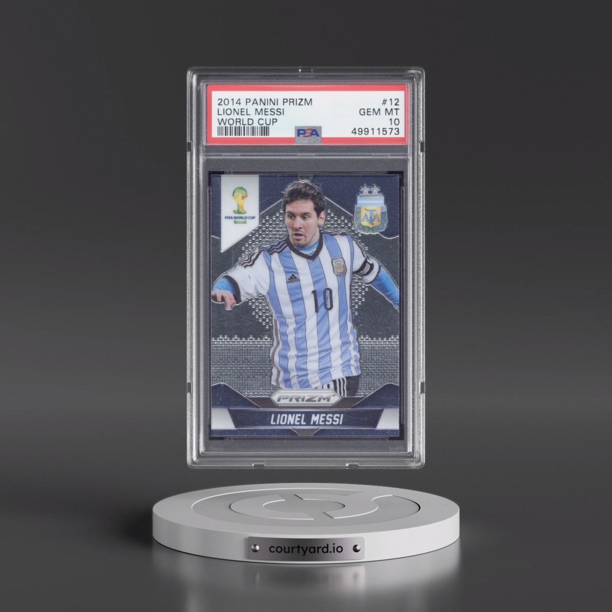 2014 Panini Prizm World Cup #12 Lionel Messi (PSA 10 GEM MINT)