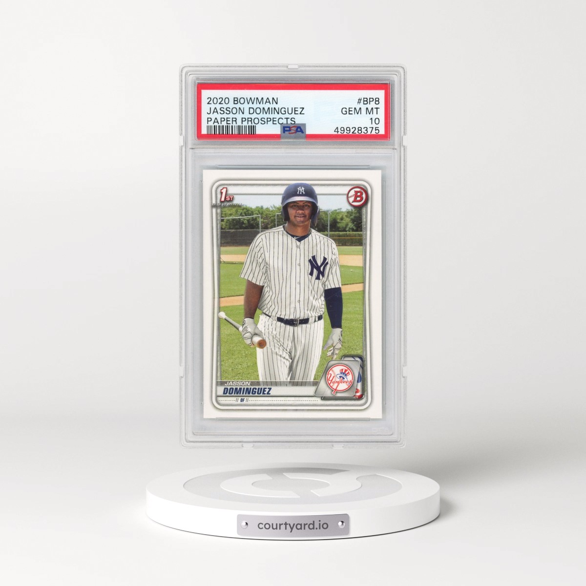 2020 Bowman Paper Prospects #BP8 Jasson Dominguez (PSA 10 GEM MINT)