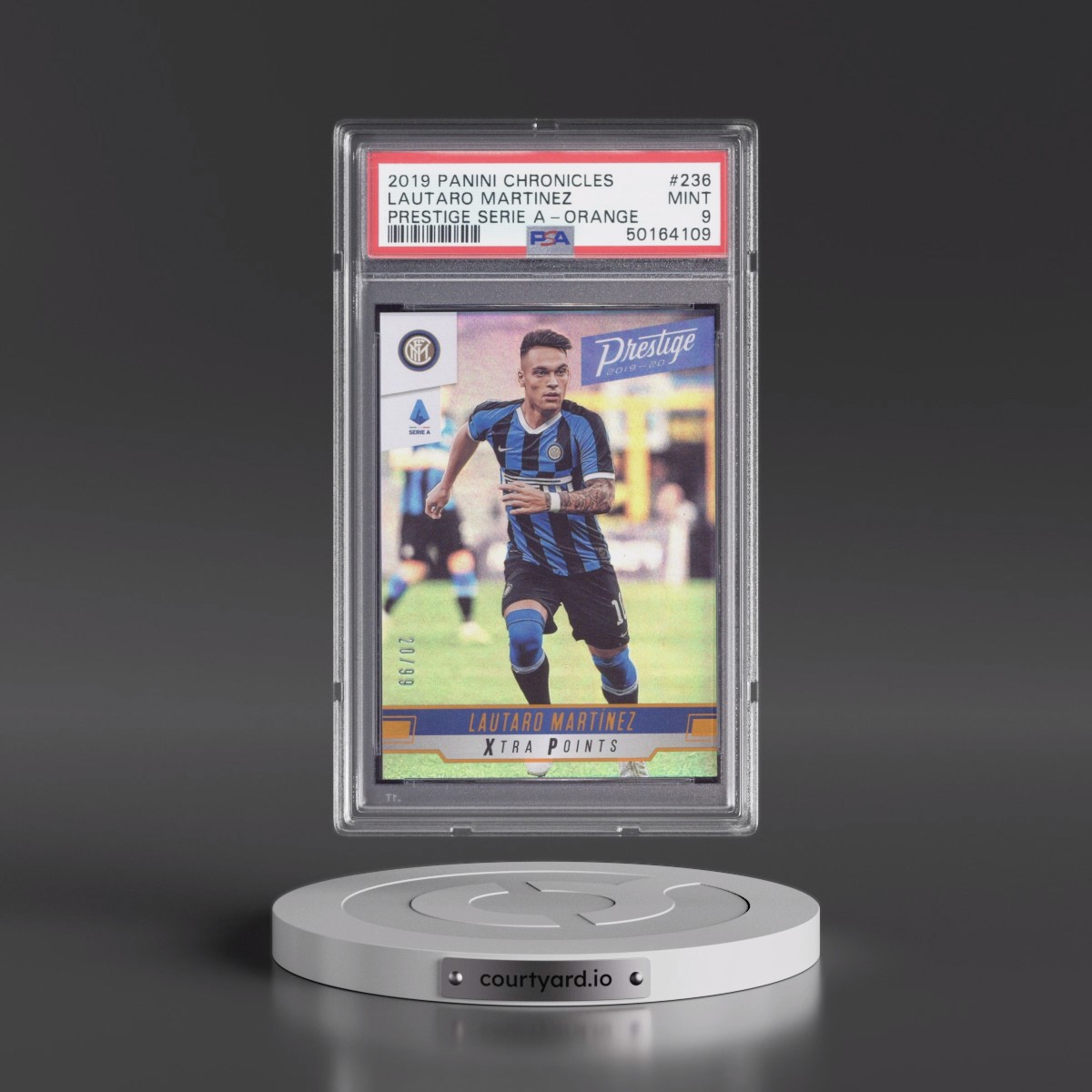 2019 Panini Chronicles Lautaro Martinez - Prestige Serie A-Orange #236 PSA 9