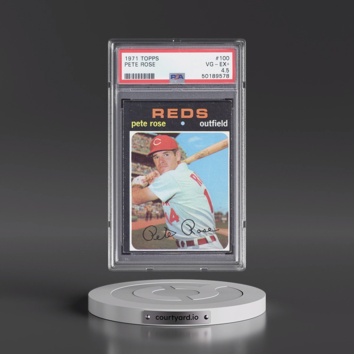 1971 Topps #100 Pete Rose (PSA 4.5 VG-EX+)