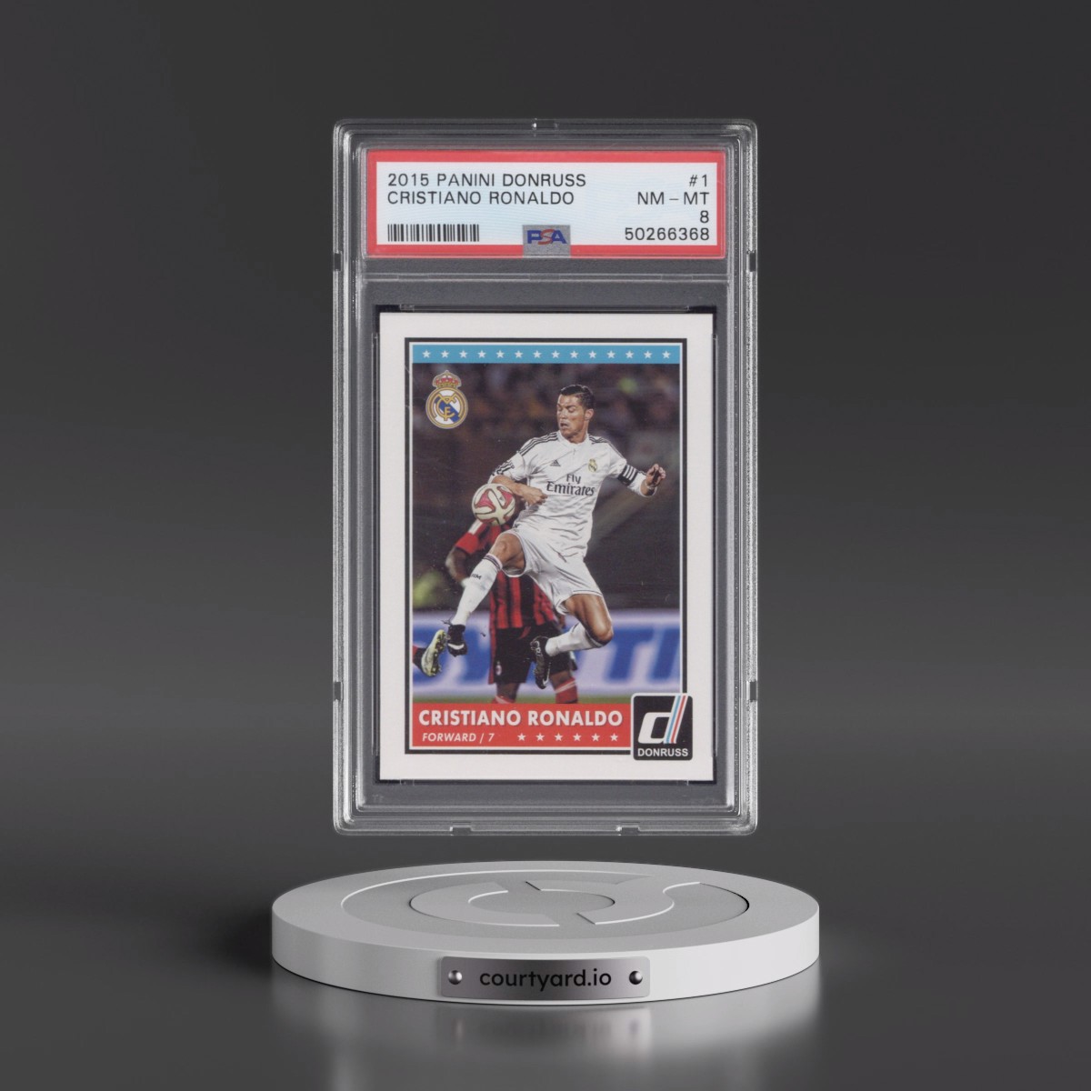 2015 Panini Donruss Cristiano Ronaldo #1 PSA 8