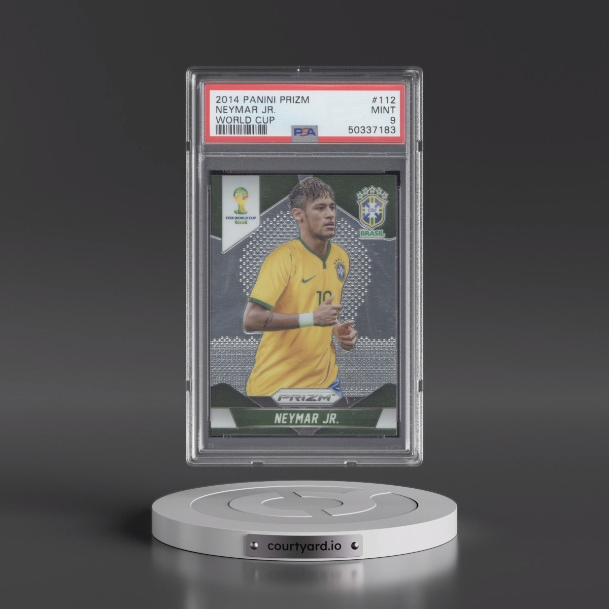 2014 Panini Prizm World Cup #112 Neymar Jr. (PSA 9 MINT)