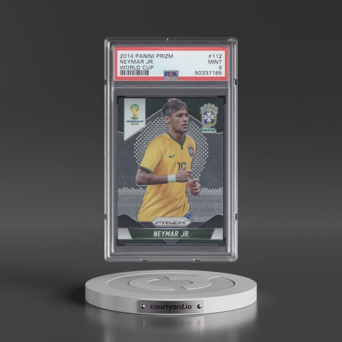 2014 Panini Prizm World Cup #112 Neymar Jr. (PSA 9 MINT)