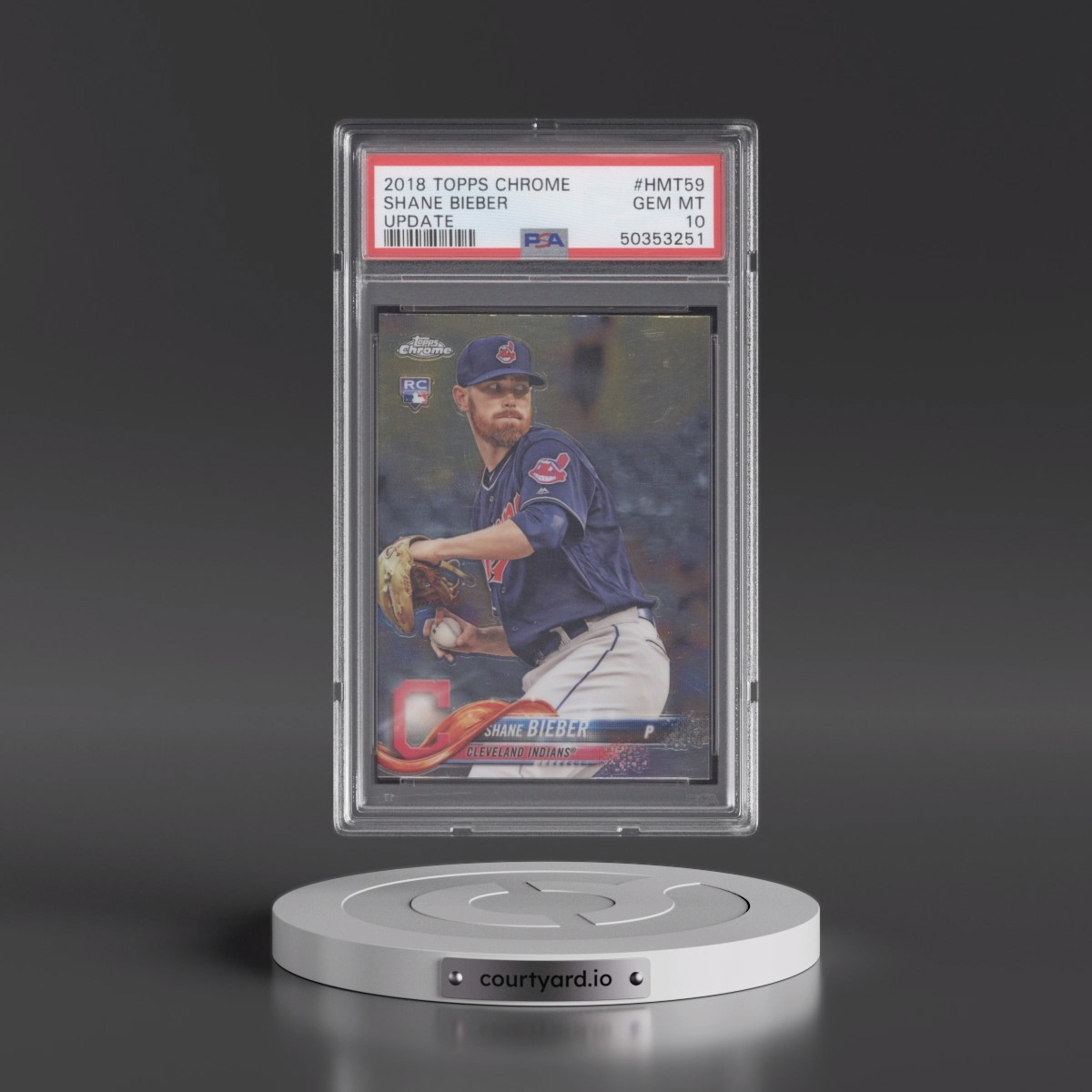 2018 Topps Chrome Update #HMT59 Shane Bieber (PSA 10 GEM MINT)