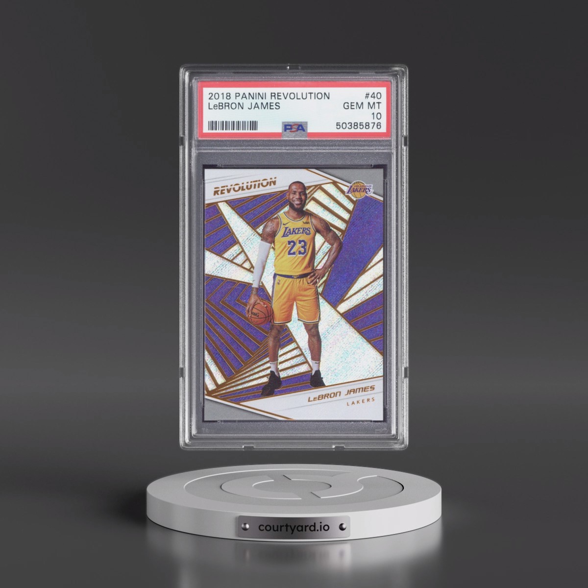2018 Panini Revolution #40 LeBron James (PSA 10 GEM MINT)